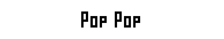 Pop Pop font preview