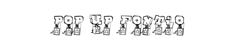 Pop Up Fontio font preview