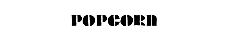 POPCORN font preview