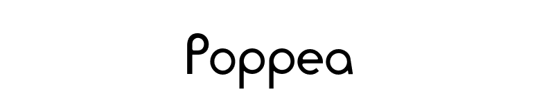 Poppea font preview