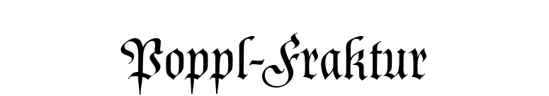 Poppl-Fraktur font preview