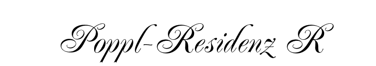 Poppl-Residenz R font preview