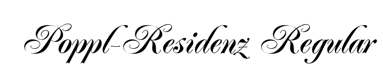 Poppl-Residenz Regular font preview