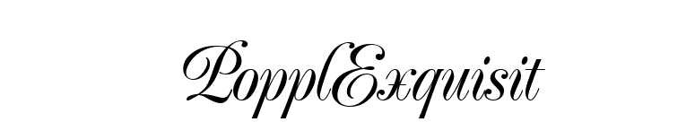 PopplExquisit font preview