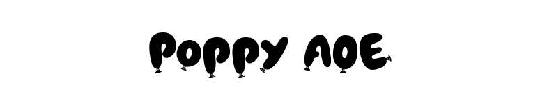 Poppy AOE font preview