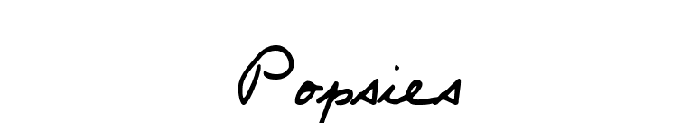 Popsies font preview