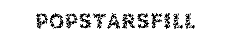 PopstarsFill font preview