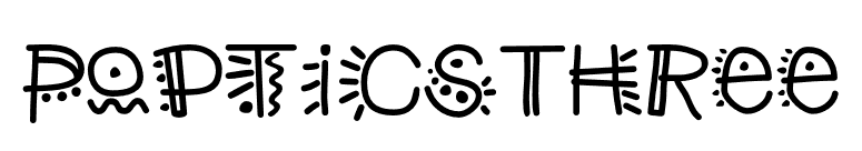 PopticsThree font preview