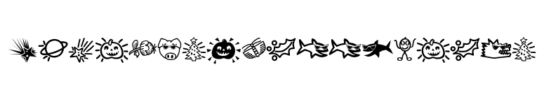 PopticsThreeExtras font preview