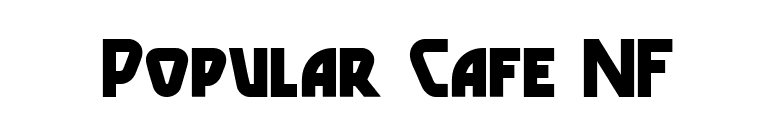 Popular Cafe NF font preview