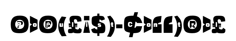 Populist-Control font preview
