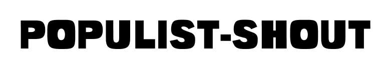 Populist-Shout font preview
