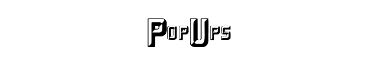 PopUps font preview