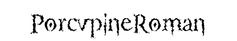 PorcupineRoman font preview