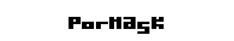 Pormask font preview