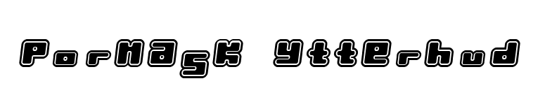 Pormask Ytterhud font preview