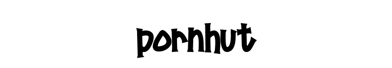 Pornhut font preview