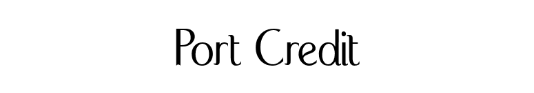 Port Credit font preview