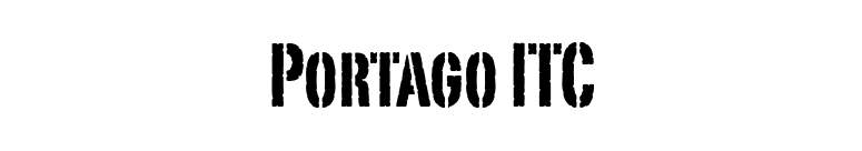 Portago ITC font preview