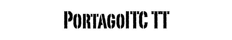 PortagoITC TT font preview