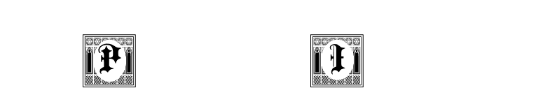 Portculliard Initials font preview