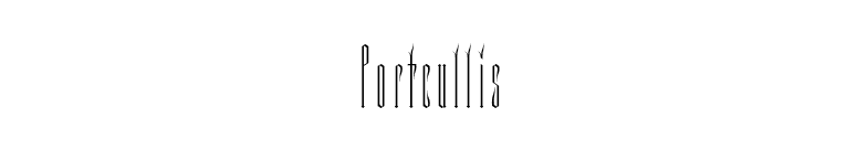 Portcullis font preview