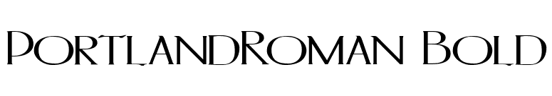 PortlandRoman Bold font preview