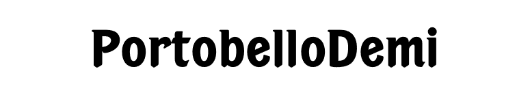 PortobelloDemi font preview