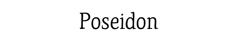 Poseidon font preview