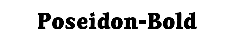 Poseidon-Bold font preview