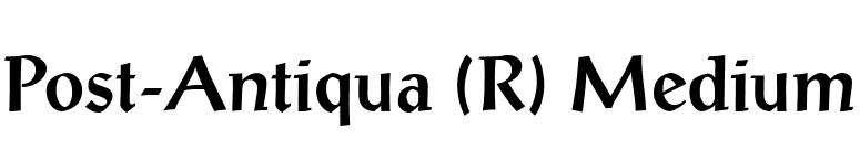 Post-Antiqua (R) Medium font preview
