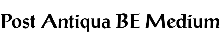 Post Antiqua BE Medium font preview
