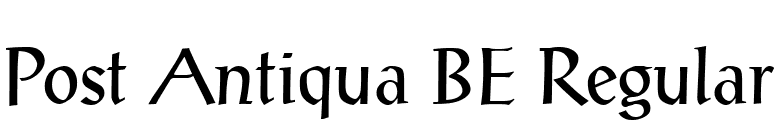 Post Antiqua BE Regular font preview