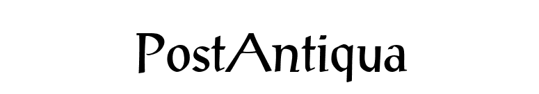 PostAntiqua font preview