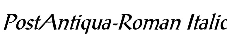 PostAntiqua-Roman Italic font preview