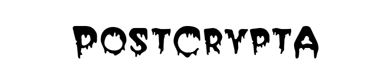 PostCryptA font preview