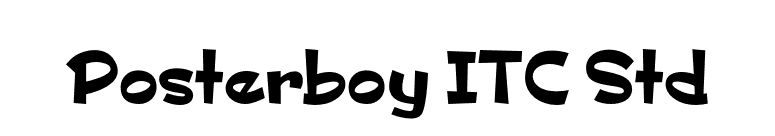 Posterboy ITC Std font preview