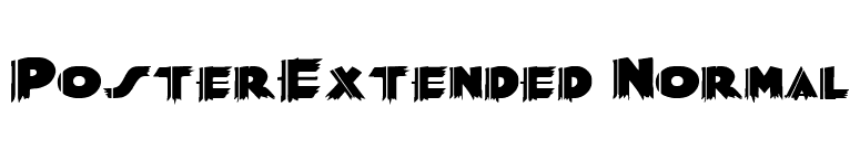 PosterExtended Normal font preview