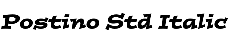 Postino Std Italic font preview