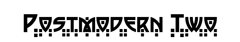 Postmodern Two font preview
