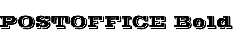POSTOFFICE Bold font preview