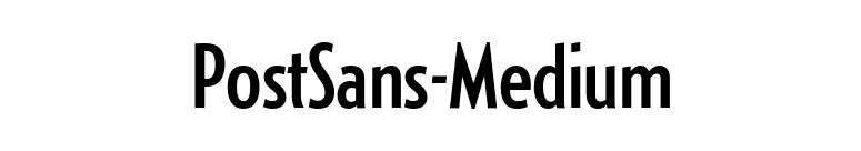 PostSans-Medium font preview