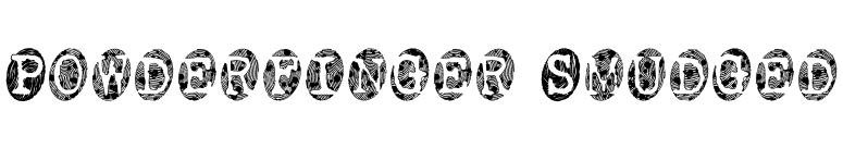 Powderfinger Smudged font preview
