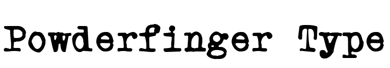 Powderfinger Type font preview