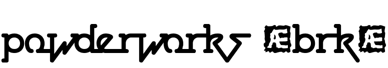 Powderworks (BRK) font preview