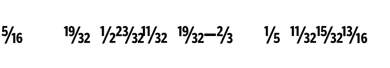 PoynterAgate-CompFracTwo font preview