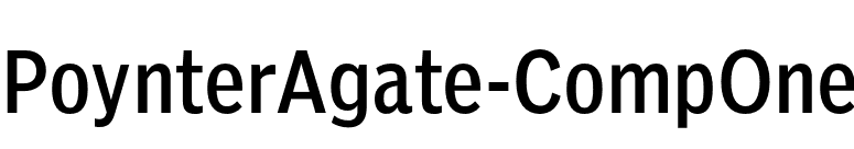 PoynterAgate-CompOne font preview