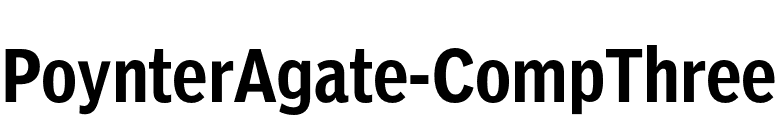 PoynterAgate-CompThree font preview