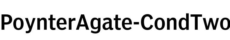PoynterAgate-CondTwo font preview