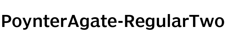 PoynterAgate-RegularTwo font preview